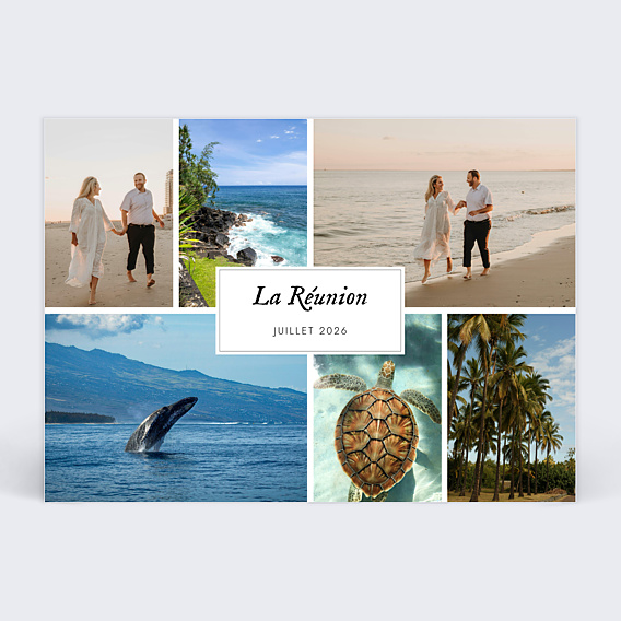 Carte Postale Multiphoto Etiquette Paysage