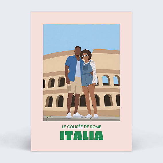 Carte postale Paysage minimaliste