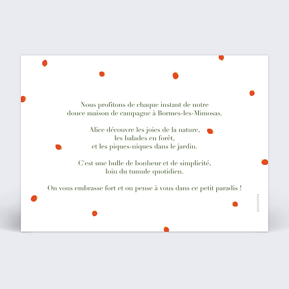 Carte postale Pattern Printemps Verso