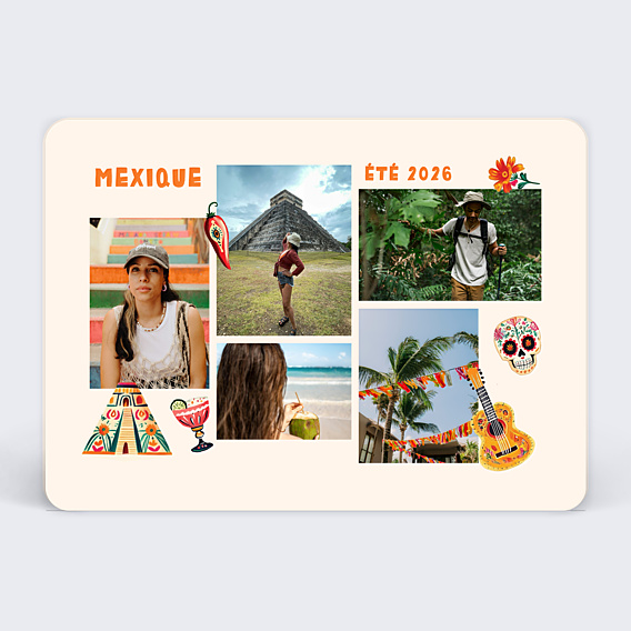 Carte Postale Pêle Mêle Mexique