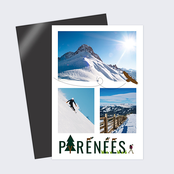 Carte Postale Pyrénées Hiver