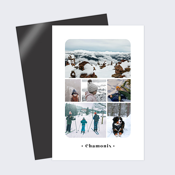 Carte Postale Pêle-Mêle Minimaliste Hiver