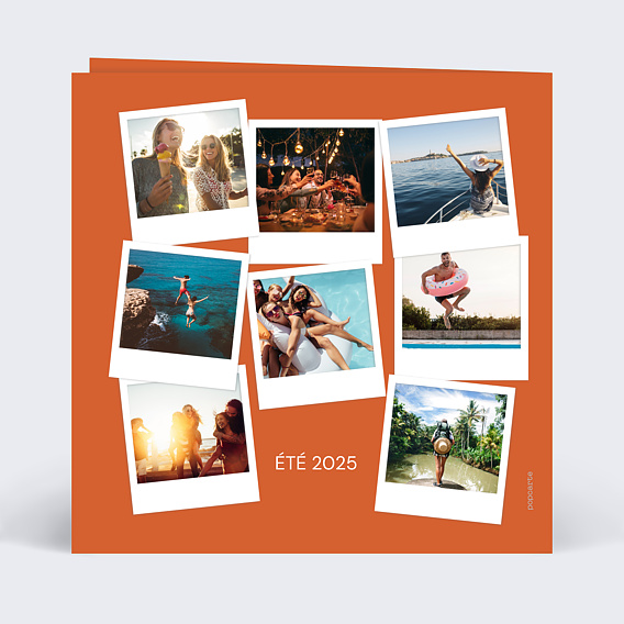 Carte postale Polaroïd Couleurs Verso