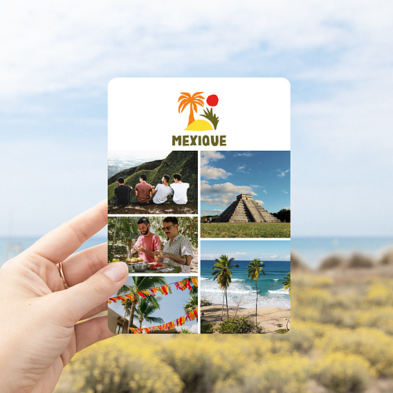 Carte postale Île Colorée Après 4