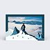Carte postale Hiver Sportif photo seule
