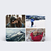 Carte postale Multiphotos 4 Photos Hiver