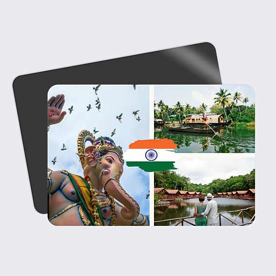 Carte Postale Drapeau Inde