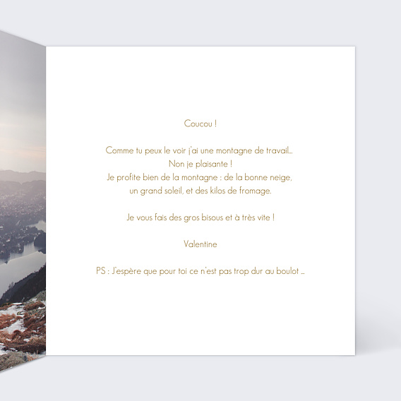 Carte Postale Paysage d'Hiver