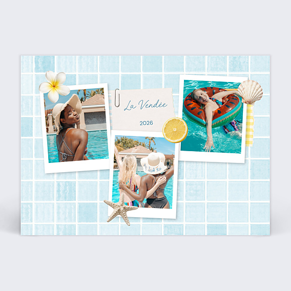 Carte Postale Collage souvenirs