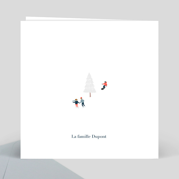 Carte Postale Forêt de Sapins Verso