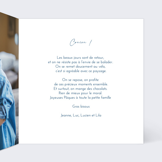 Carte postale Chic Printemps Intérieur Droit