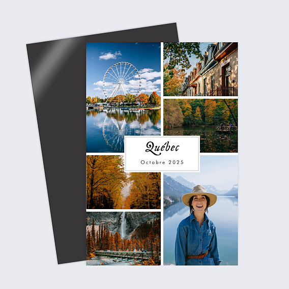 Carte Postale Multiphoto Etiquette Automne