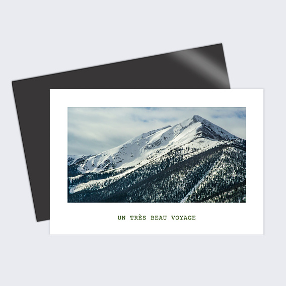 Carte Postale Hiver Montagne Vintage
