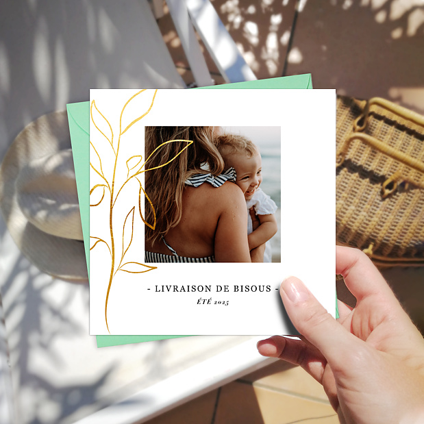 Carte Postale Feuillage Ocre