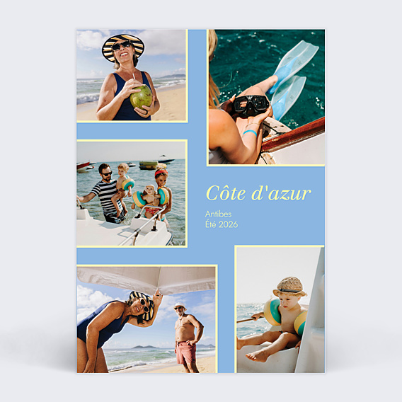 Carte Postale Pêle-mêle estival