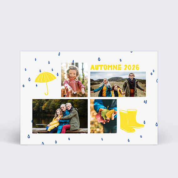 Carte Postale Bottes de Pluie