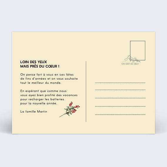 Carte Postale Essence d'Hiver