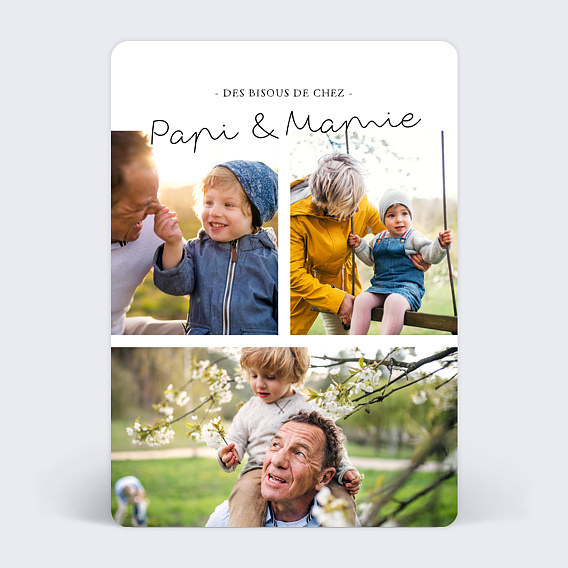 Carte postale Typographie Minimaliste - Printemps Recto