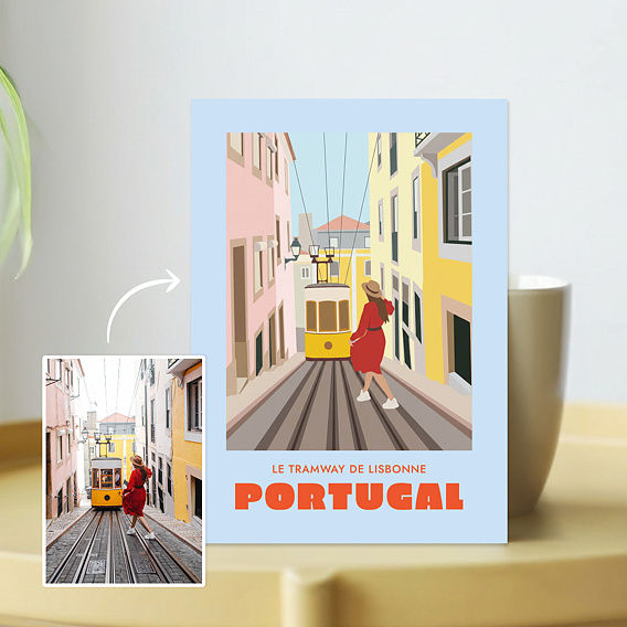 Carte Postale Paysage minimaliste