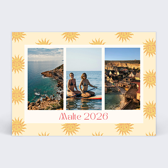 Carte Postale Motif Soleil