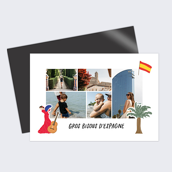 Carte Postale Bisous d'Espagne
