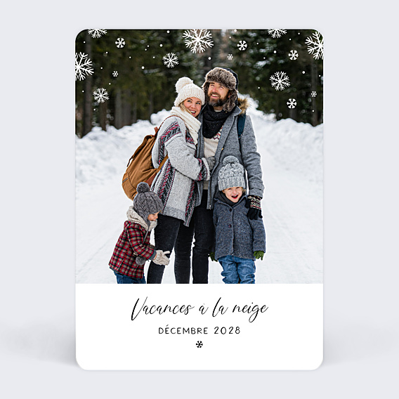 Carte Postale Flocons II