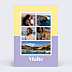 Carte Postale Bicolore
