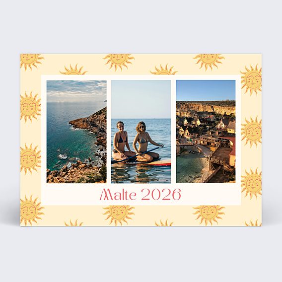 Carte Postale Motif Soleil