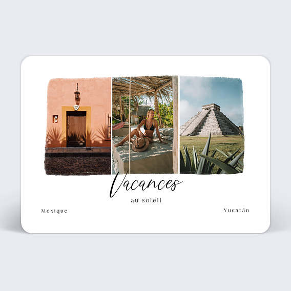 Carte postale Triptyque Ensoleillé Recto