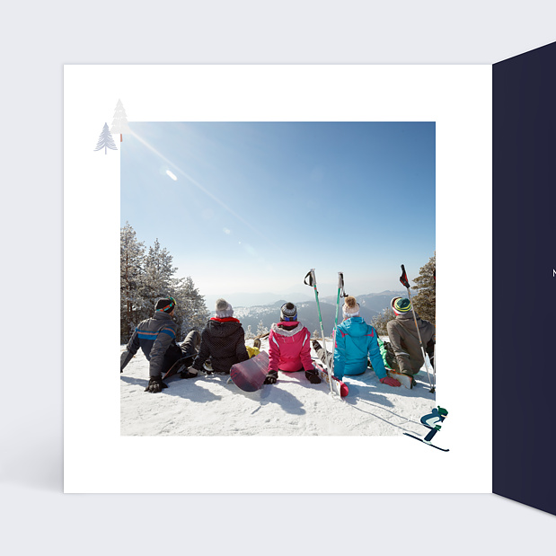 Carte Postale Étoile des Neiges Intérieur Gauche