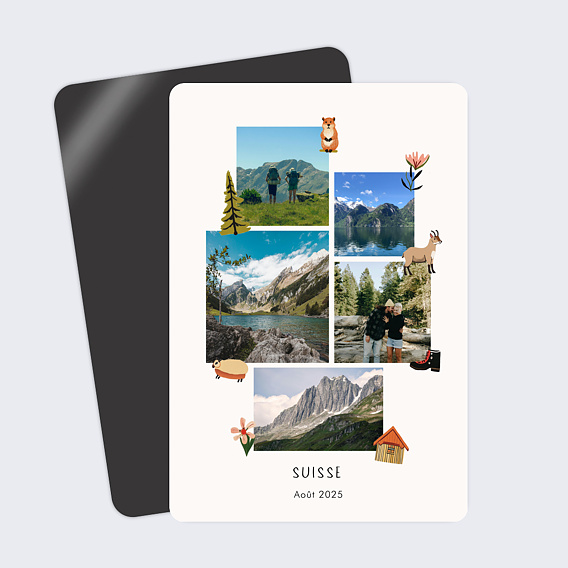 Carte postale Pêle-mêle de la montagne