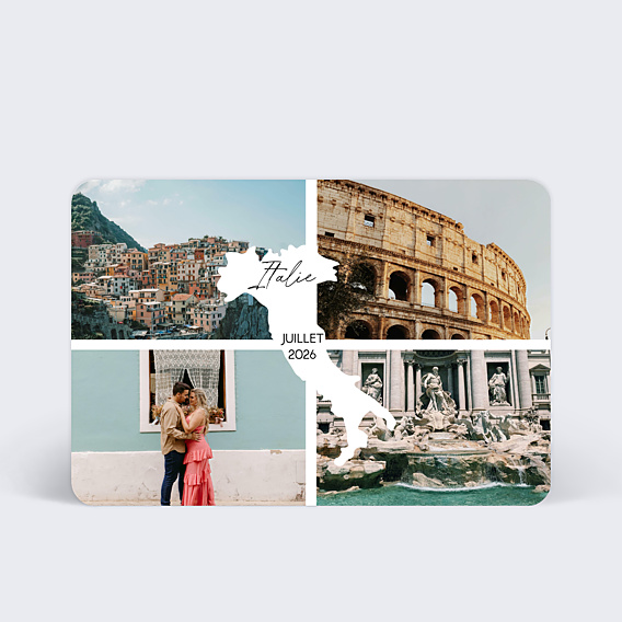 Carte Postale Etiquette Italie