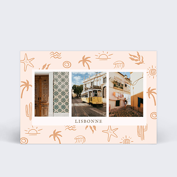 Carte Postale Motif Terracotta