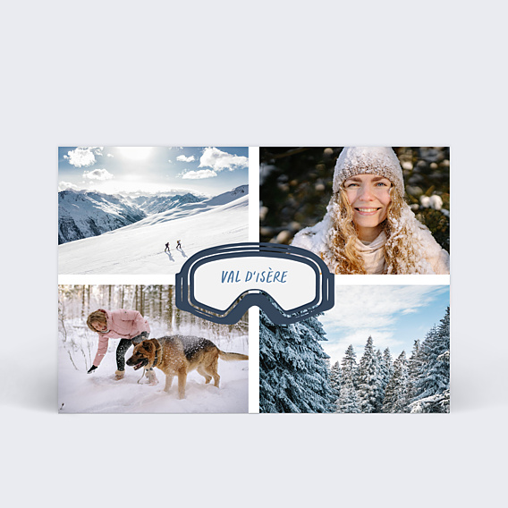 Carte Postale Masque de Ski