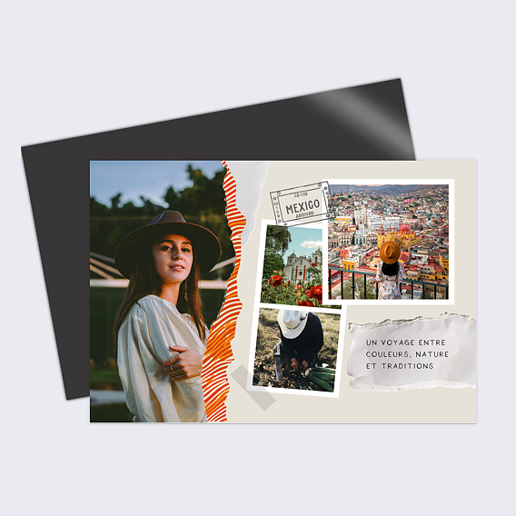 Carte postale Scrap de voyage