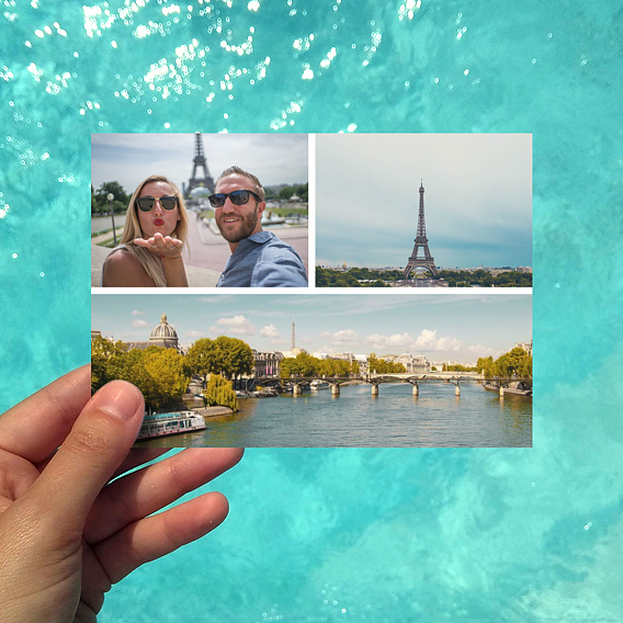 Carte postale Multiphoto 2-1 horizontale Après 4