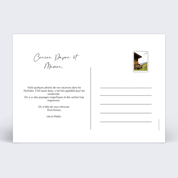 Carte Postale Petits Randonneurs