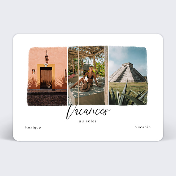 Carte Postale Triptyque Ensoleillé