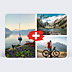 Carte Postale Drapeau Suisse