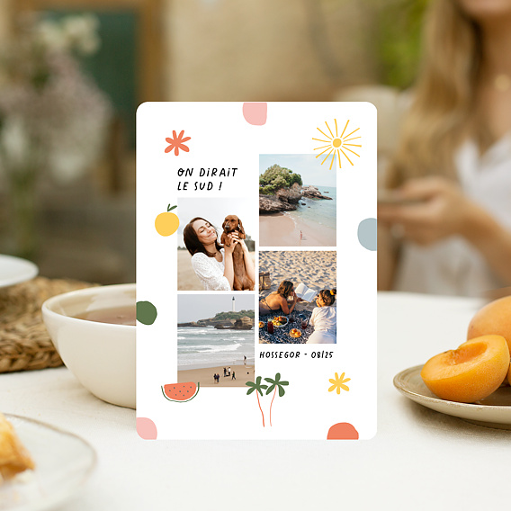 Carte postale Couleurs d'Eté Après 4