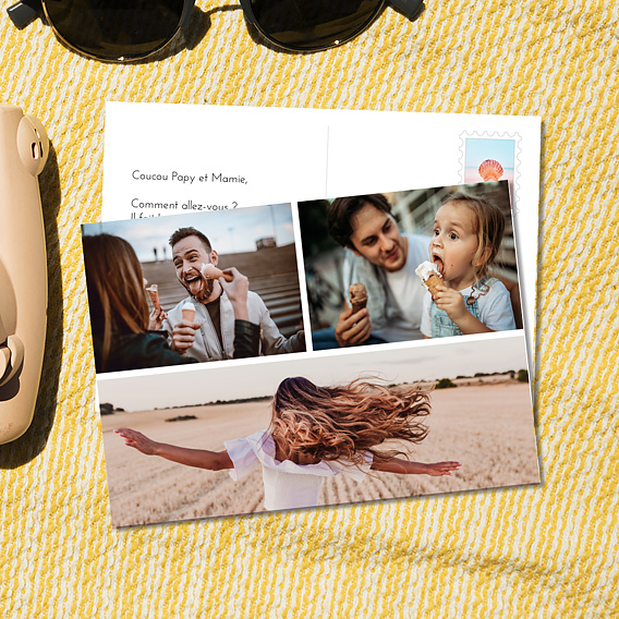 Carte postale Multiphoto horizontale 2-1 Après 4