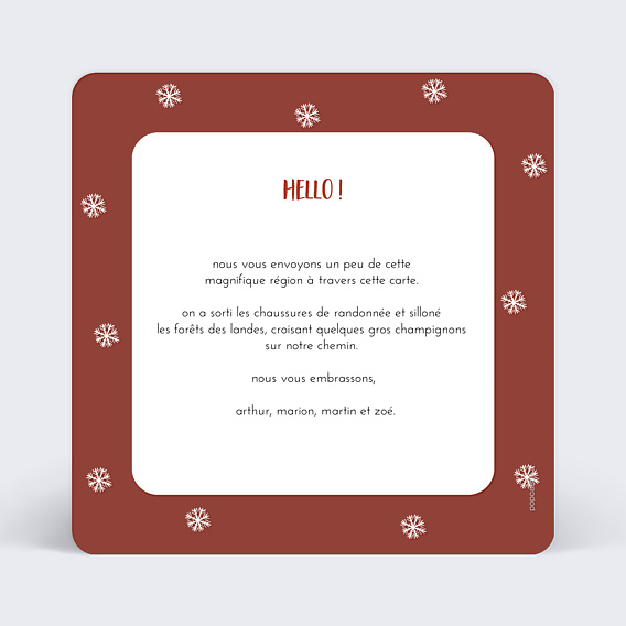 Carte Postale Chocolat Chaud
