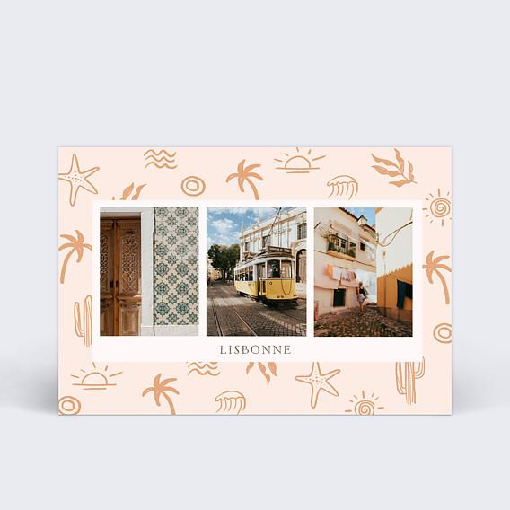 Carte Postale Motif Terracotta