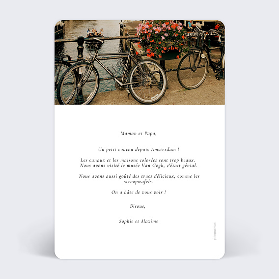 Carte postale Beauté Automne Verso