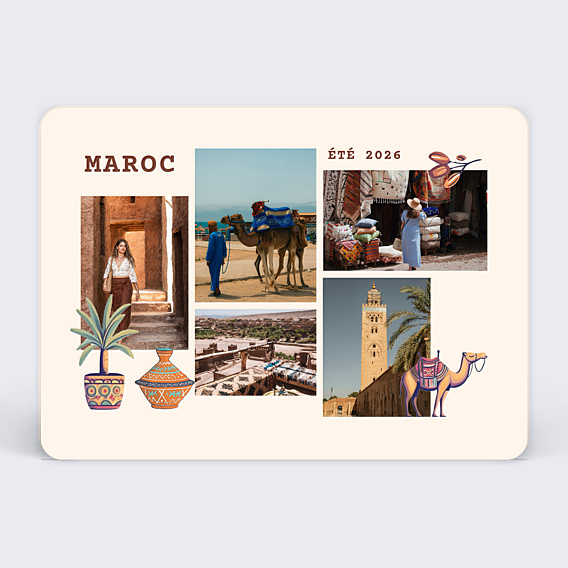 Carte Postale Pêle Mêle Maroc