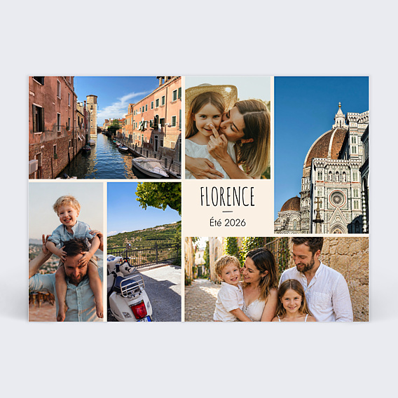 Carte Postale Étiquette vacances
