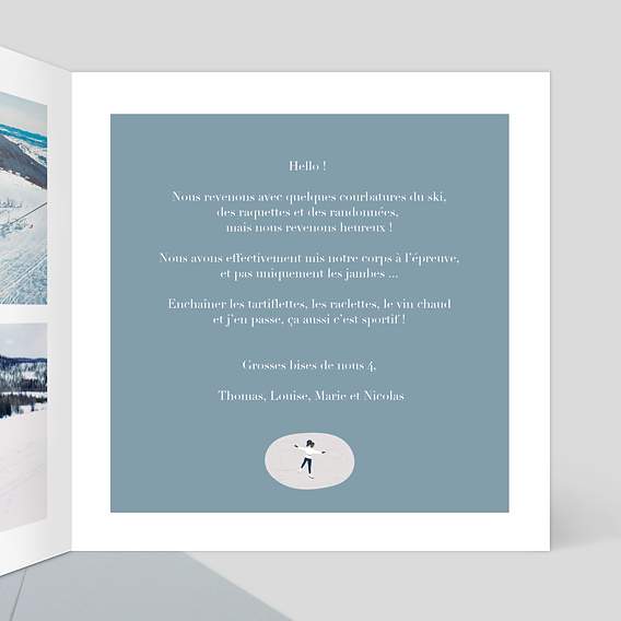 Carte postale Patinoire Intérieur Droit