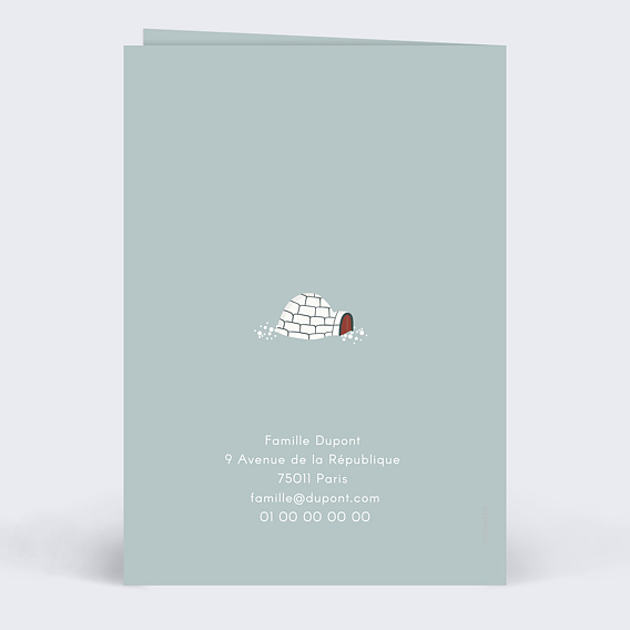 Carte postale Alaska Verso