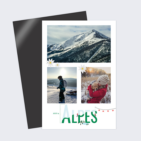 Carte Postale Alpes Hiver