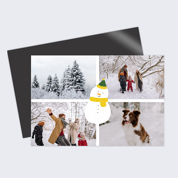 Carte postale Bonhomme de Neige